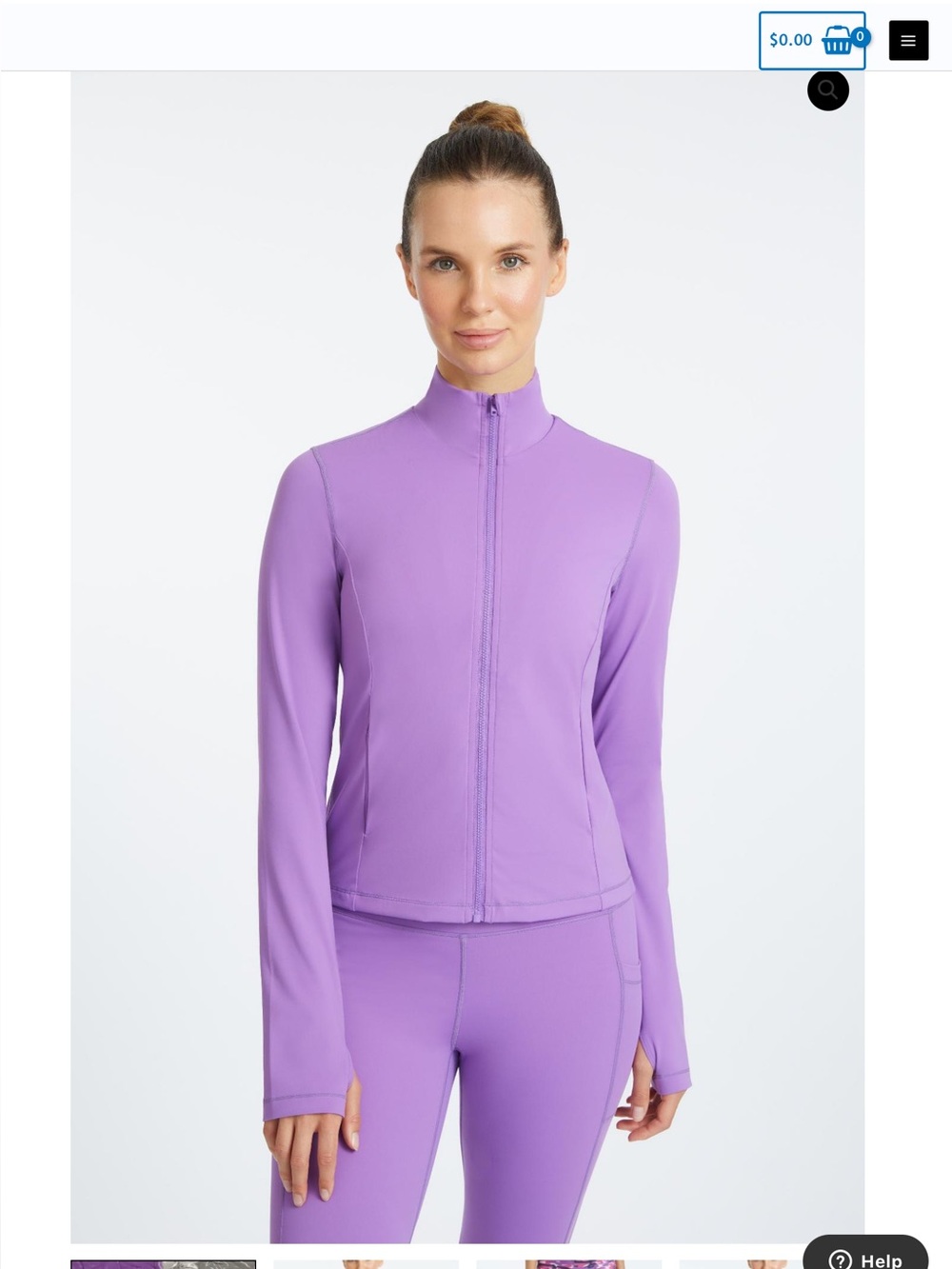 Lavender Dewberry Zip-Front Active Jacket - Women